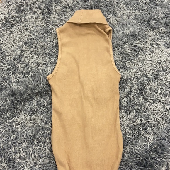 Nude Zara Turtleneck Bodysuit - Picture 2 of 3
